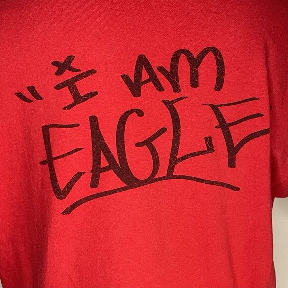 I Am Eagle Artwork T Shirt sz L Justien Sanoa Bird First Nations Native Canada - Picture 5 of 11